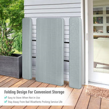 Load image into Gallery viewer, Grey Folding Picnic Table with 2 Benches Outdoor Patio Dining Set