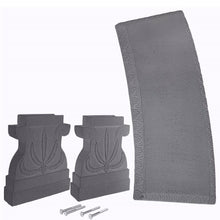 Load image into Gallery viewer, Outdoor Fiber-Clay Garden Bench in Grey Stone Finish