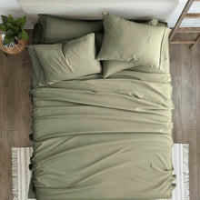 Load image into Gallery viewer, Twin Sage 4 PCS Soft Wrinkle Resistant Microfiber Polyester Sheet Set