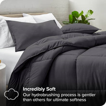 Load image into Gallery viewer, Twin/Twin XL Size All Season Super Soft Down Alternative Comforter Set Grey