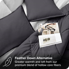 Load image into Gallery viewer, Twin/Twin XL Size All Season Super Soft Down Alternative Comforter Set Grey