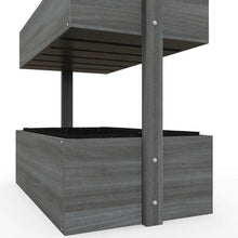 Load image into Gallery viewer, 4 Tier Vertical Wooden Planter Box Raised Bed Grey