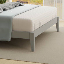 Load image into Gallery viewer, King Traditional Solid Oak Wooden Platform Bed Frame with Headboard in Grey