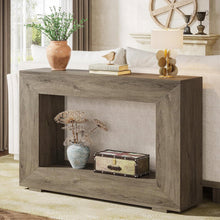 Load image into Gallery viewer, Modern Farmhouse 47-inch Long Entryway / Console Table in Grey Wood Finish