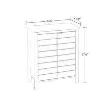 Load image into Gallery viewer, Bathroom Linen Cabinet with Storage Shelf in Grey Wood Finish