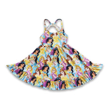 Load image into Gallery viewer, Sleeveless princess yellow cute baby girls summer dresses
