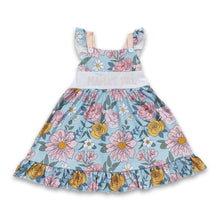 Load image into Gallery viewer, Mama's girl floral flutter sleeves mother's day baby children dress