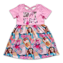 Load image into Gallery viewer, Boots vibes singer baby girls short sleeves dress