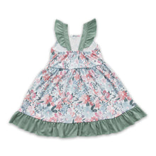 Load image into Gallery viewer, Flutter sleeves floral baby girls sping summer dress