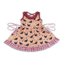 Load image into Gallery viewer, Sleeveless chicken pocket baby girls dresses