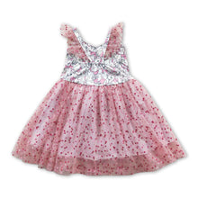 Load image into Gallery viewer, Cat flutter sleeves tulle baby girls dress