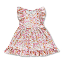 Load image into Gallery viewer, Flutter sleeves floral baby girls summer dresses