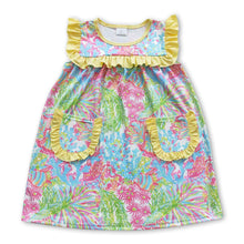 Load image into Gallery viewer, Colorful sleeveless pocket girls summer dresses