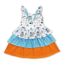 Load image into Gallery viewer, Flutter sleeves dogs ruffle cute girls dresses