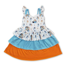 Load image into Gallery viewer, Flutter sleeves dogs ruffle cute girls dresses