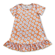 Load image into Gallery viewer, Short sleeves floral baby girls summer dresses