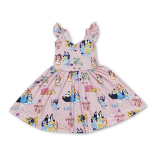 Load image into Gallery viewer, Flutter sleeves dogs baby girls twirl dresses