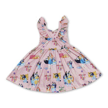 Load image into Gallery viewer, Flutter sleeves dogs baby girls twirl dresses
