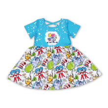 Load image into Gallery viewer, Be who you are cats short sleeves girls dresses