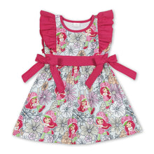 Load image into Gallery viewer, Flutter sleeves strawberry floral baby girls spring summer dress