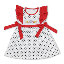 Load image into Gallery viewer, Corn crawfish flutter sleeves polka dots girls dresses