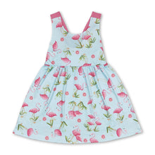 Load image into Gallery viewer, Sleeveless flamingo baby girls summer dresses