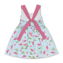 Load image into Gallery viewer, Sleeveless flamingo baby girls summer dresses