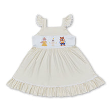 Load image into Gallery viewer, Yellow stripe flutter sleeves princess girls dresses