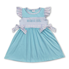 Load image into Gallery viewer, Mama's girls flutter sleeves kids mother's day dress