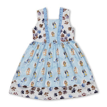 Load image into Gallery viewer, Sleeveless dog print kids girls summer dresses
