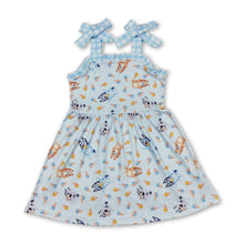 Load image into Gallery viewer, Straps dog ice cream baby girls summer dress