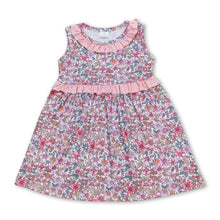 Load image into Gallery viewer, Ruffle sleeveless floral baby girls summer dresses