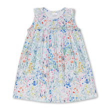 Load image into Gallery viewer, Sleeveless watercolor flower baby girls summer dress