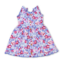Load image into Gallery viewer, Sleeveless lavender floral baby girls summer dress