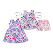 Load image into Gallery viewer, Sleeveless lavender floral baby girls summer dress