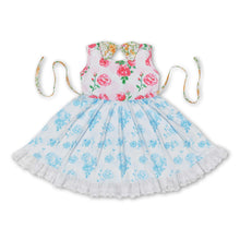 Load image into Gallery viewer, Sleeveless blue pink floral girls dresses