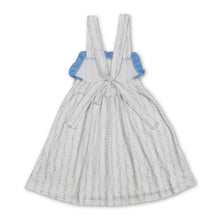 Load image into Gallery viewer, Straps ruffle floral baby girls summer dresses