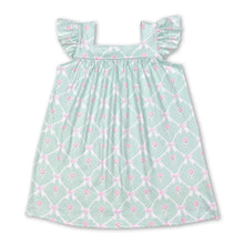 Load image into Gallery viewer, Flutter sleeves mint floral baby girls summer dress