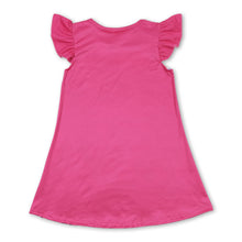 Load image into Gallery viewer, Hot pink flutter sleeves sunglasses singer girls dresses