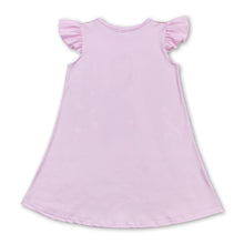 Load image into Gallery viewer, Pink flutter sleeves music singer girls dresses