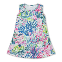 Load image into Gallery viewer, Sleeveless watercolor pockets baby girls summer dress