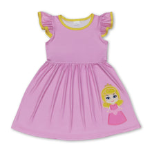 Load image into Gallery viewer, Flutter sleeves pink princess baby girls dresses