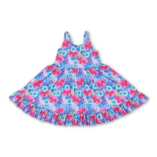 Load image into Gallery viewer, Straps floral ruffle baby girls summer dresses