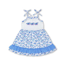 Load image into Gallery viewer, Straps turtle ruffle baby girls summer dresses