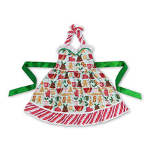 Load image into Gallery viewer, Gingerbread Christmas tree cake kids girls halter dresses
