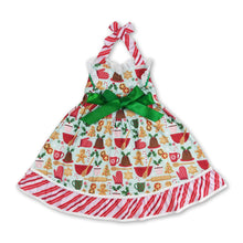 Load image into Gallery viewer, Gingerbread Christmas tree cake kids girls halter dresses