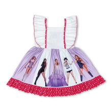 Load image into Gallery viewer, Flutter sleeves polka dots panel singer girls dresses