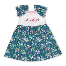 Load image into Gallery viewer, Child of God short sleeves floral baby girls dresses
