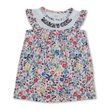 Load image into Gallery viewer, Mama's girl flutter sleeves floral baby girls dresses