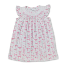 Load image into Gallery viewer, Daddy's girl pink bow baby kids summer dresses